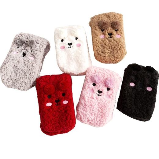 地板袜子珊瑚绒暖脚加绒神器睡眠袜小熊羊羔绒秋冬加厚保暖袜男女 商品图7