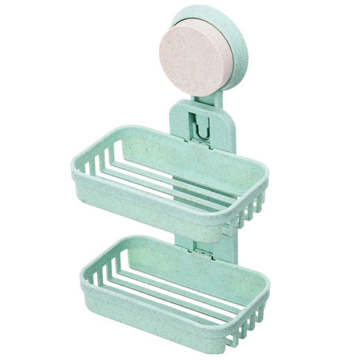 传枫 浴室香皂置物架肥皂收纳盒免打孔双层（颜色随机） CF-2026 商品图4