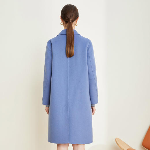 ND93V斯尔丽瑟俪2021秋冬新款韩版减龄简约直身型纯色百搭显瘦羊毛大衣 商品图1