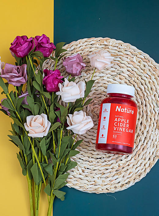 【高含量儿童苹果醋咀嚼软糖】剂量加倍 单粒500mg苹果醋 儿童喜爱口感 无刺激酸味无添加 60粒 补充胃酸 商品图5