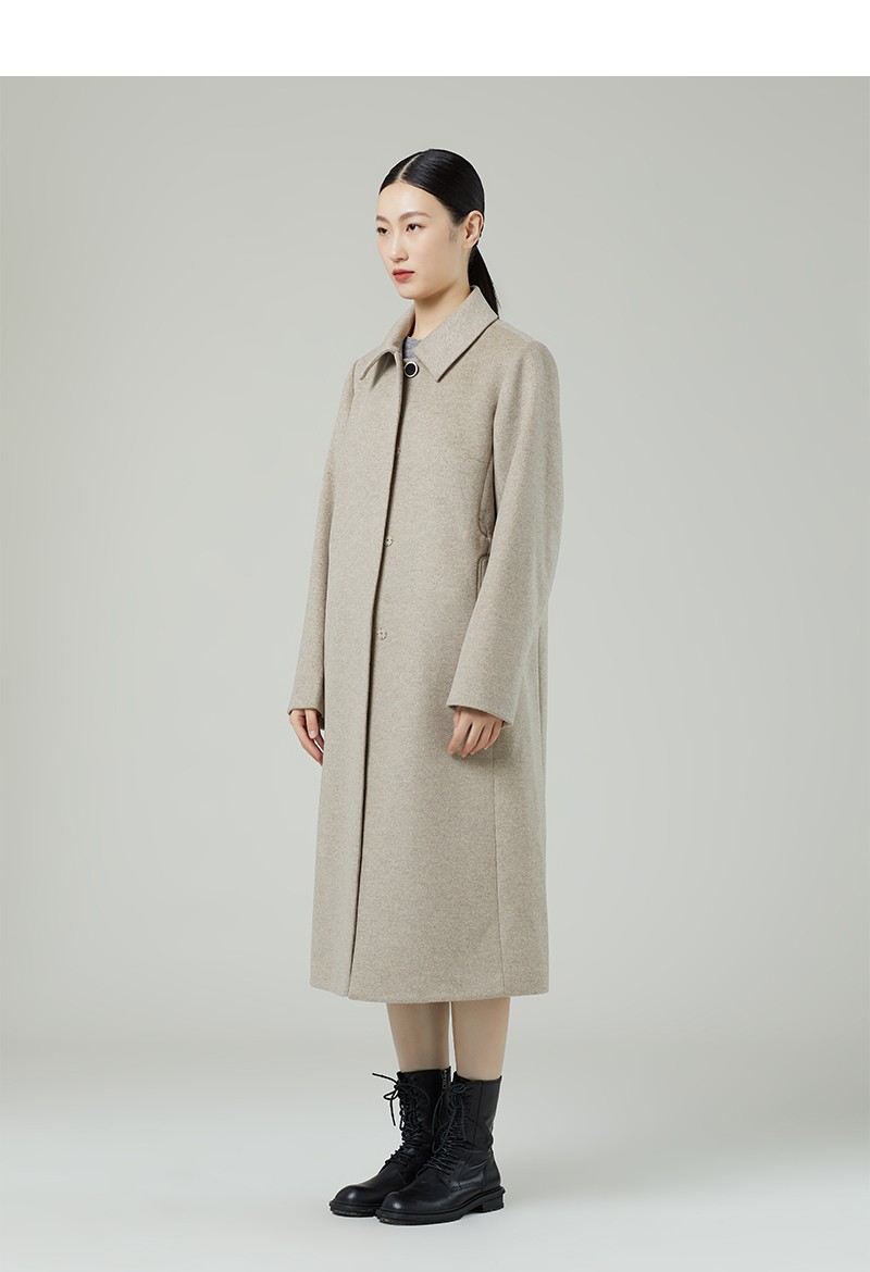 啦娜菲/lanafay 全羊毛大衣1d703