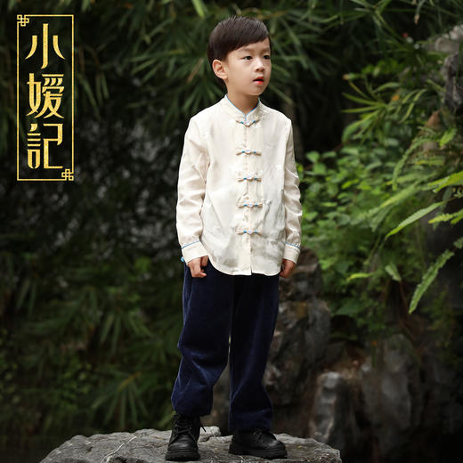 小嫒记男童秋冬新款裤子 暖绒 暖棕 商品图2