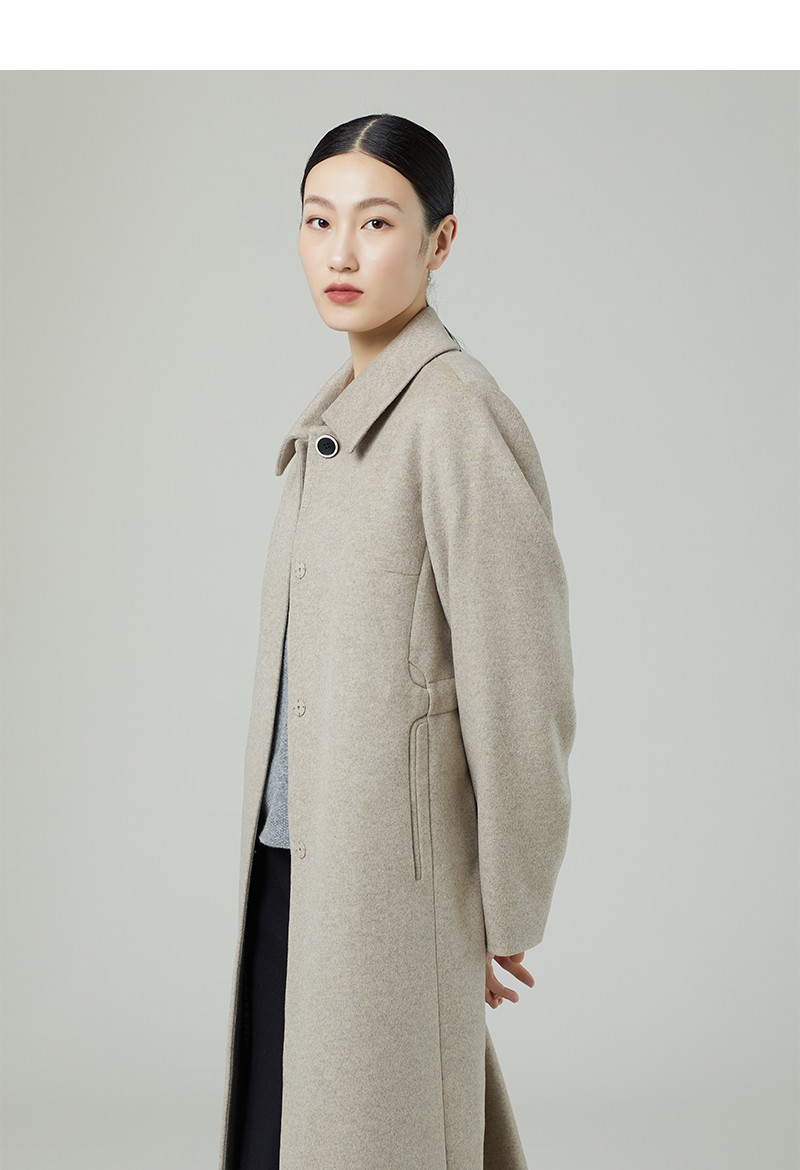 啦娜菲/lanafay 全羊毛大衣1d703