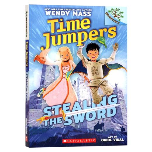 时间旅行者1 英文原版 Stealing the Sword Time Jumpers #1 学乐大树系列 商品图1