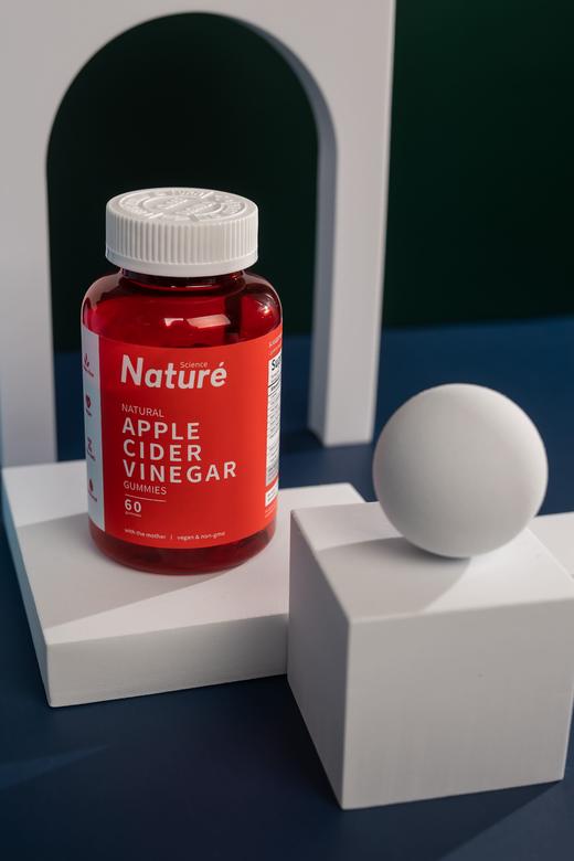 【高含量儿童苹果醋咀嚼软糖】剂量加倍 单粒500mg苹果醋 儿童喜爱口感 无刺激酸味无添加 60粒 补充胃酸 商品图1