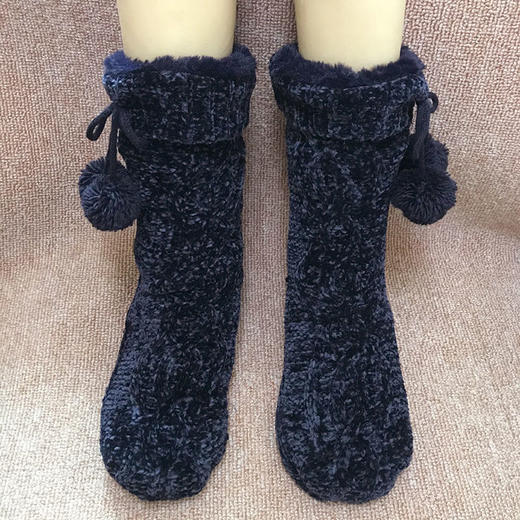 特厚地板袜大人毛线袜产后加厚秋冬季保暖家居孕妇女睡眠月子袜 商品图6