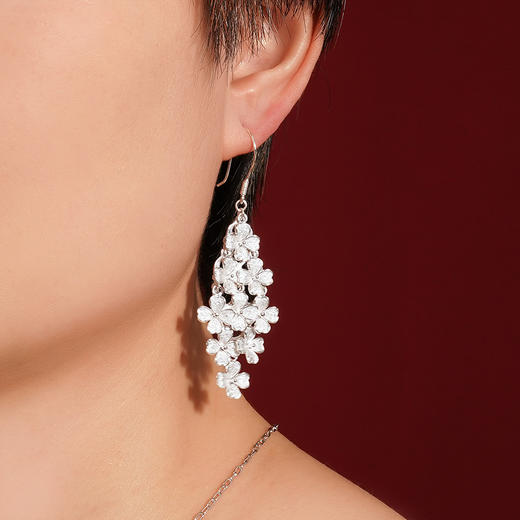 子佩集S990银【凌摇】耳环【QFES015】花丝2111 商品图3