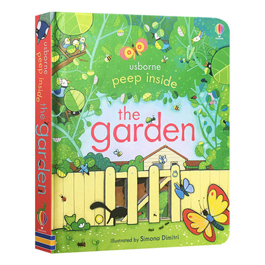 偷偷看里面花园 英文原版 Usborne Peep Inside the Garden 偷偷看里面系列 花园 儿童启蒙纸板机关翻翻书 英文版 进口书 商品图0