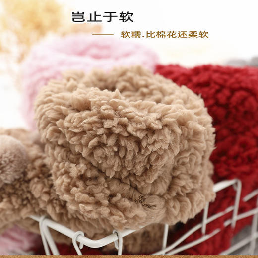 地板袜子珊瑚绒暖脚加绒神器睡眠袜小熊羊羔绒秋冬加厚保暖袜男女 商品图8