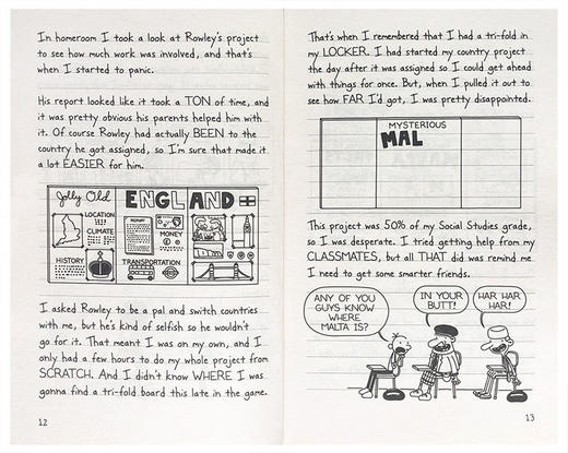 小屁孩日记13 英文原版小说 Diary of a Wimpy Kid The Meltdown 新版 儿童英语课外阅读章节书 漫画图画故事书 Jeff Kinney 商品图1