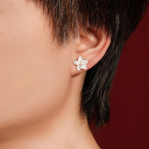 子佩集S990银【傲妍】耳钉【MXED001】花丝2111 商品图6
