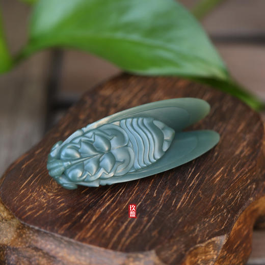 和田玉（青玉）籽料挂件--蝉 商品图6