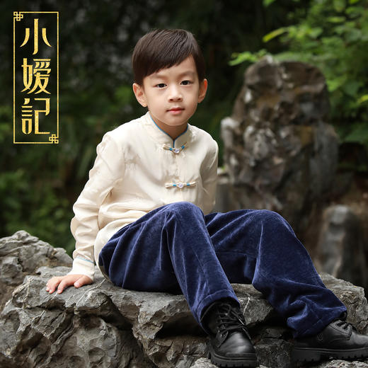 小嫒记男童秋冬新款裤子 暖绒 暖棕 商品图1