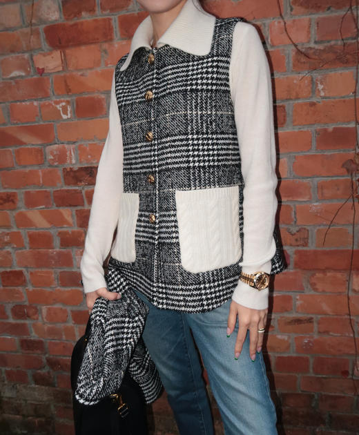 Maison Covet 粗花呢可脱卸大衣 商品图14