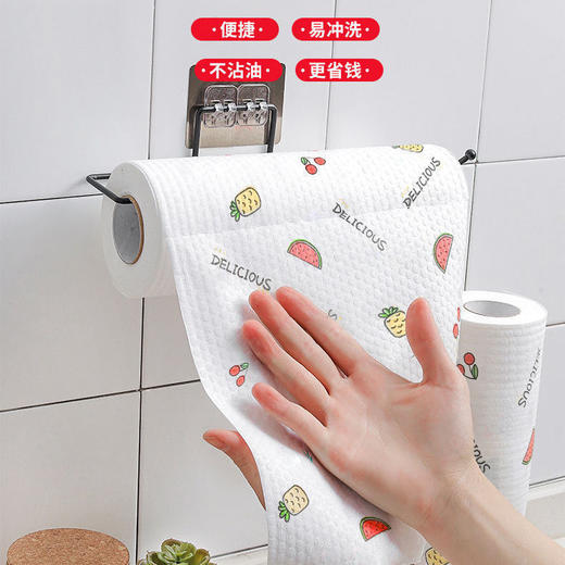 懒人抹布厨房纸巾一次性洗碗布去油污百洁布吸油吸水擦手纸湿巾纸（gxfc43） 商品图5