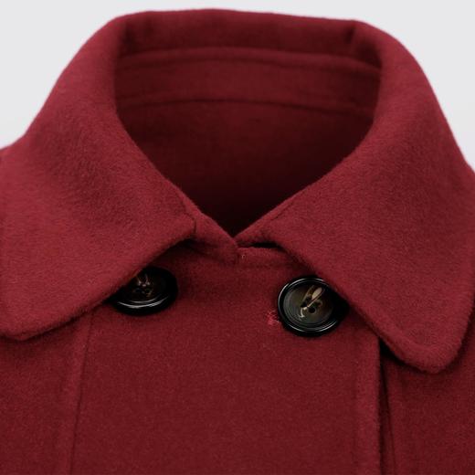 LH9A6斯尔丽瑟俪2021新款通勤外套经典双排扣休闲简约气质大衣女双面呢 商品图4