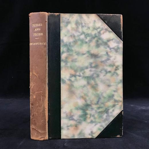 斯温伯恩诗歌与散文集 真皮精装36开 商品图0