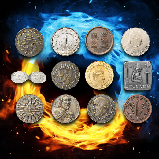 【现货】《权力的游戏》纪念章！全套13枚，附相框可悬挂！ 商品图0