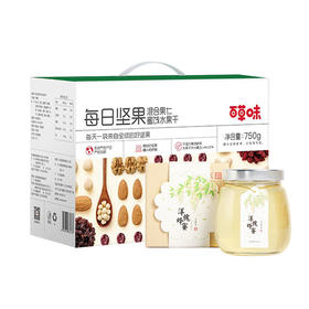 TY（分2个包裹发货）百草味 每日坚果750g/盒+等蜂来 洋槐蜂蜜618g/瓶【鲜享3.0】