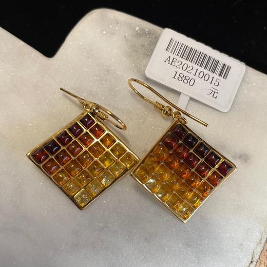 琥珀耳环AE20210015 商品图2