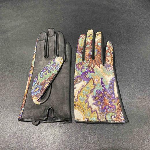 LFGJ   U102  皮手套女秋冬薄款羊皮手套特色进口腰果花真皮女士开车手套 商品图2