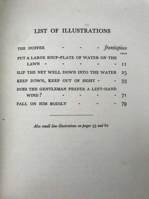 1934年 飞钓初学者入门 6幅趣味插图 布面精装32开 商品图5