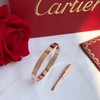 卡地亚 Cartier  经典无钻love手镯 多年口碑款 采用亚金材质 电镀18K金 商品缩略图5