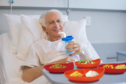 移护康老人自主进食辅助餐具卧躺饮水防呛杯 商品图1