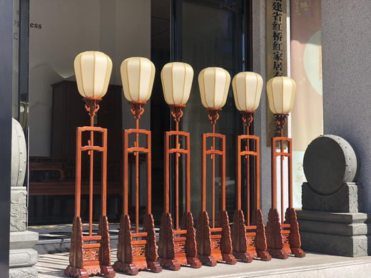 红桥红  家具严选  缅甸花梨（大果紫檀）【嘉木堂升降式 宫灯】 商品图3