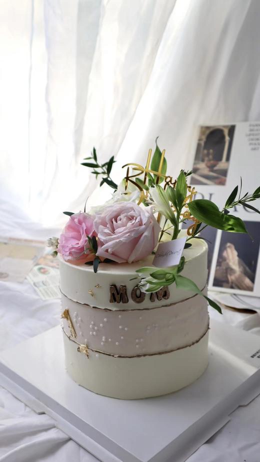 | 加高鲜花蛋糕 |妈妈款，此款蛋糕禁止使用金箔、金粉，实物没有金箔金粉 商品图2