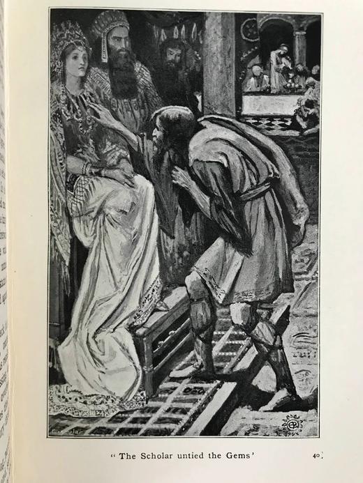 1912年 人间天堂故事集 16幅插图 漆布精装32开 商品图5