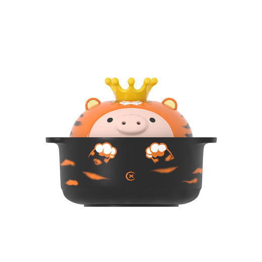 嘿猪猪虎虎生威耐热陶瓷砂锅2500ML砂锅炖锅家用燃气老虎锅虎年专属锅煲仔饭干烧不裂耐高温 商品图0