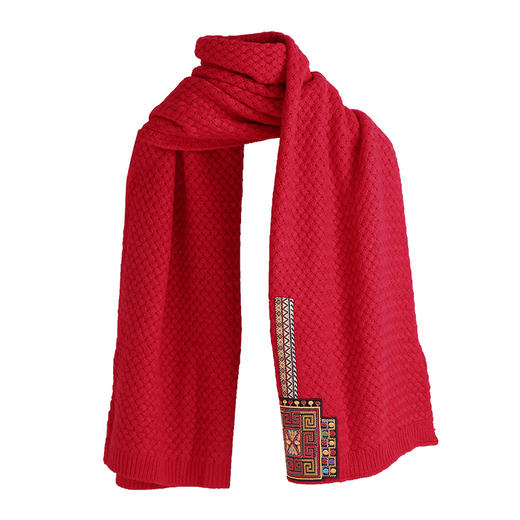 【爆款围巾】相思引绣花毛线围巾 | 冬季加厚保暖 | 现货加急发 商品图8