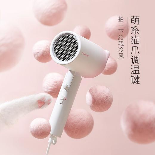 直白负离子电吹风HL210/1600W负离子家用吹风机可折叠速干大功率学生宿舍护发吹风筒 可爱樱花猫 HL210 商品图0