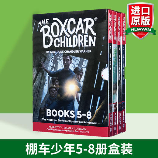 棚车少年5-8册全套 英文原版小说 The Boxcar Children Mysteries Books 英语章节桥梁书 美国经典儿童读物 励志故事书籍 商品图0