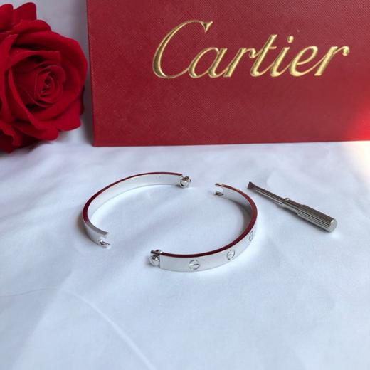 卡地亚 Cartier  经典无钻love手镯 多年口碑款 采用亚金材质 电镀18K金 商品图6