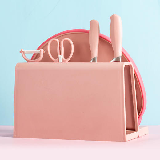 Didinika 迪迪尼卡砧板双面多功能案板宝宝辅食配用厨房用具 菜板菜刀组合菜板刀具套装 商品图6