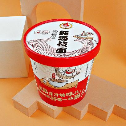 筋的亨拉面125g/桶（纯汤拉面、酸菜拉面）6桶=1箱 商品图0