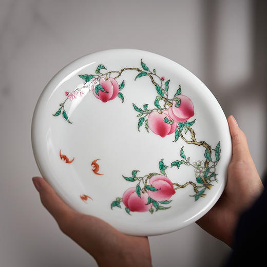 徐窑·粉彩桃系列 | 传自400年徐家窑，采珍贵原矿料手绘而成，寓福寿绵绵 商品图5