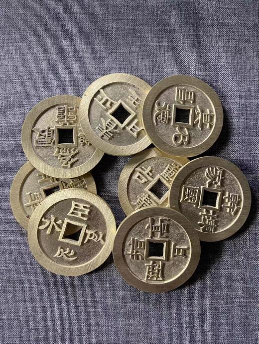 古法翻砂工艺铸造 当代工艺品花钱-京炉套花八枚一套 GY018 商品图4
