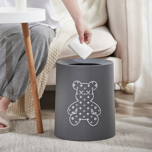 垃圾桶家用大号客厅网红双层垃圾桶卧室卫生间厕所橱房无盖纸篓（gxfc40） 商品图7