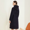 ND93Q斯尔丽瑟俪[专柜同款]2021冬新款连帽双排扣四合扣减领细腰带大衣 商品缩略图1