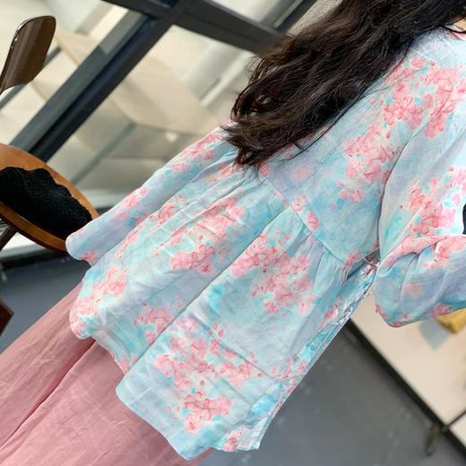 裁缝学苑AG231 斜襟亚棉麻衬衫纸样女装上衣复古中式衬衣服装图纸 商品图2