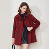 LH9A6斯尔丽瑟俪2021新款通勤外套经典双排扣休闲简约气质大衣女双面呢 商品缩略图0