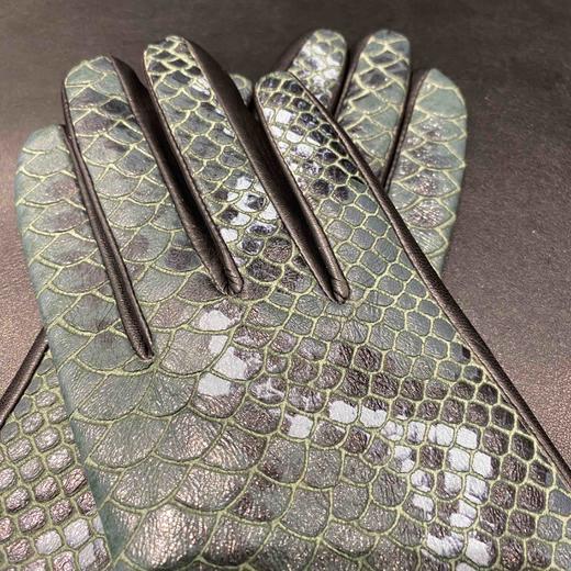 LFGJ   U101   女士秋冬真皮手套保暖机车骑行摩托车运动手套进口羊皮切割 商品图4