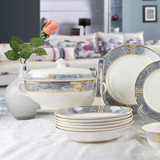 凡瑞斯骨瓷中餐具浪漫庄园10人用40头 商品图3