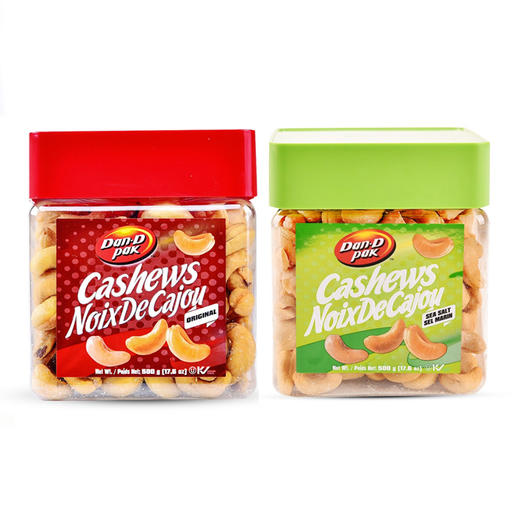 越南丹帝腰果500g 原味/盐味颗粒饱满香酥松脆 055806/055807 商品图0