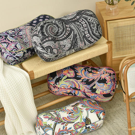 经典佩斯利多功能纯棉护腰靠垫 商品图0