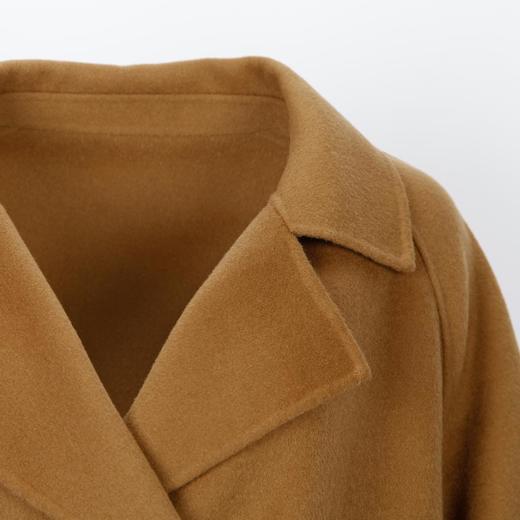 LH9U1斯尔丽2021新款秋冬瑟俪淑女风纯色气质百搭优雅外套双面呢大衣女 商品图3