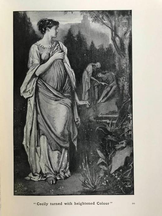 1912年 人间天堂故事集 16幅插图 漆布精装32开 商品图7